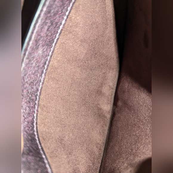 Coach Ellen Metallic Crimson Linear Quilting Nappa Leather Crossbody Bag VGUC - Picture 3 of 16